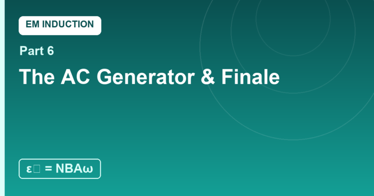 The AC Generator and the Finale Card
