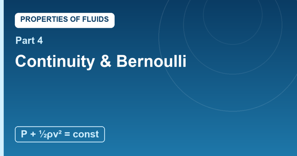 Continuity and Bernoulli: Why Moving Fluids Misbehave