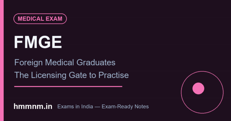 FMGE: The Licensing Gate for Foreign MBBS Graduates