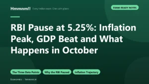 RBI Pause at 5.25%: Inflation Peak, GDP Beat and What Happens in October