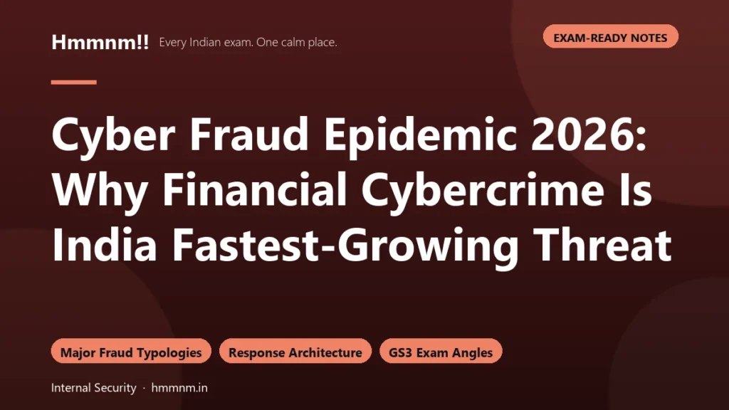 Cyber Fraud Epidemic 2026: Why Financial Cybercrime Is India Fastest-Growing Threat