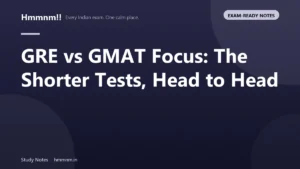 Side-by-side comparison of the shorter GRE and GMAT Focus edition tests
