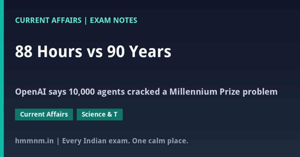 88 Hours vs 90 Years: The OpenAI Maths Claim and Why Experts Doubt It