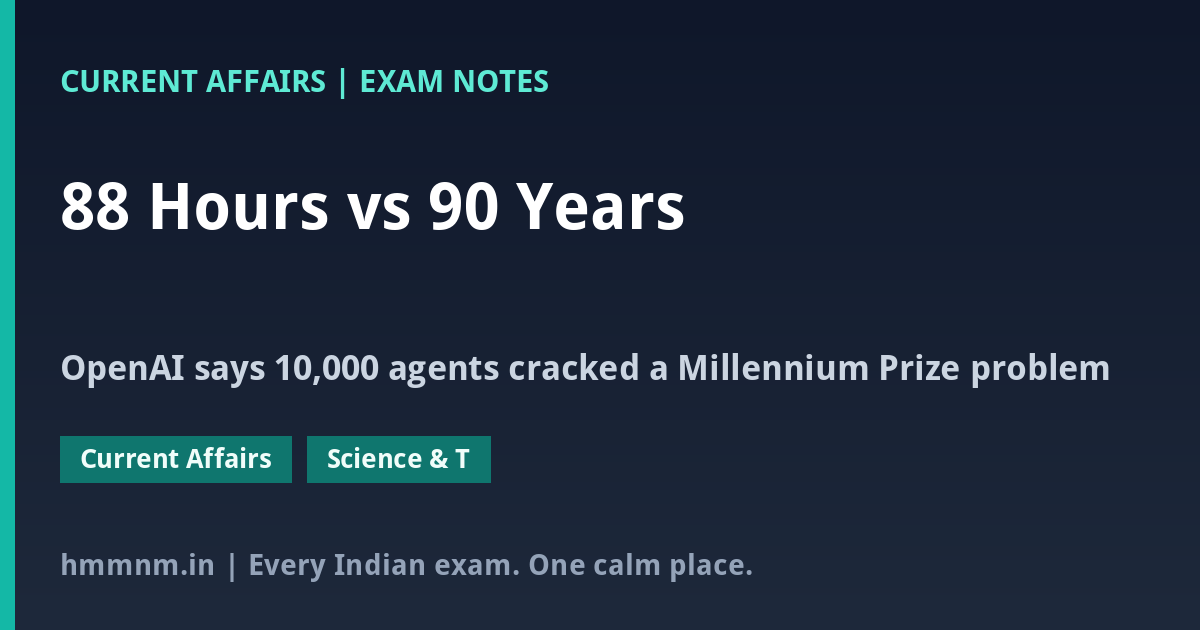 88 Hours vs 90 Years: The OpenAI Maths Claim and Why Experts Doubt It