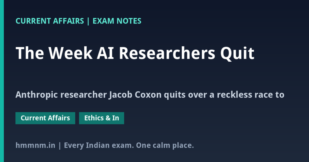 The Week AI Researchers Quit: Extinction Warnings From Inside the Labs