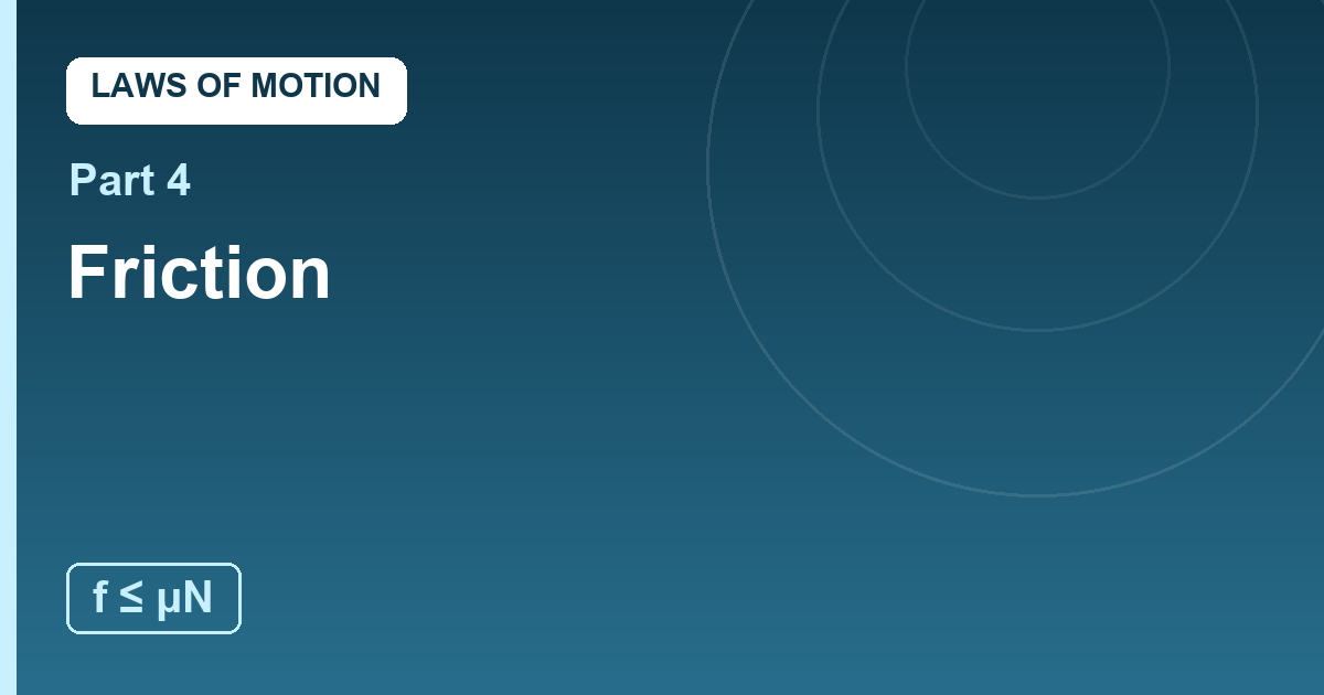 You are currently viewing Friction: The Force You Love to Hate