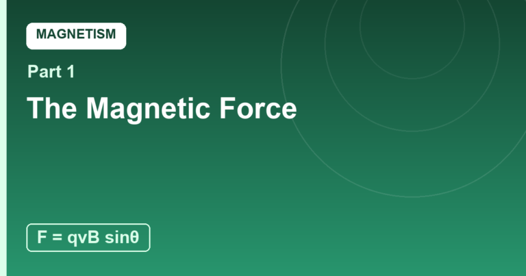 The Magnetic Force: Only for Moving Charges, Always Sideways