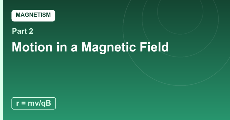 Motion in a Magnetic Field: Circles and Helixes