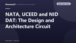 Exam-ready notes for NATA, UCEED and NID DAT design and architecture entrance exams