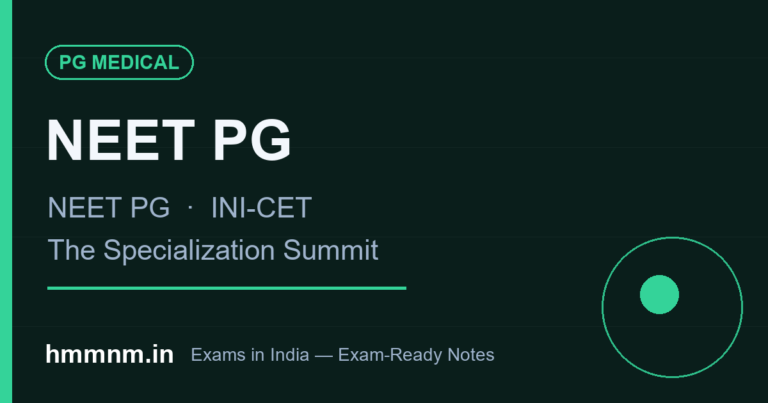 NEET PG and INI-CET: The Specialization Summit