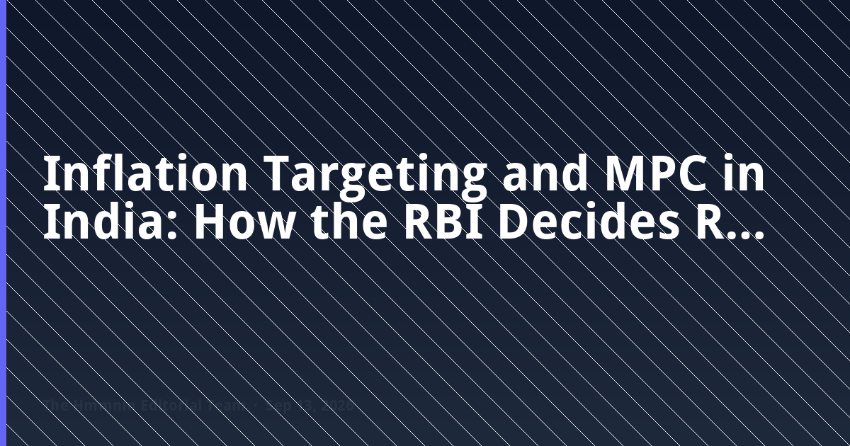 Inflation targeting and the RBI Monetary Policy Committee — exam-ready notes