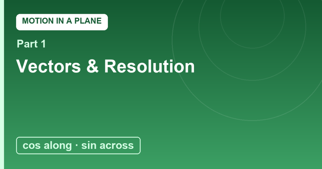 Vectors and Resolution: The Grammar of Direction