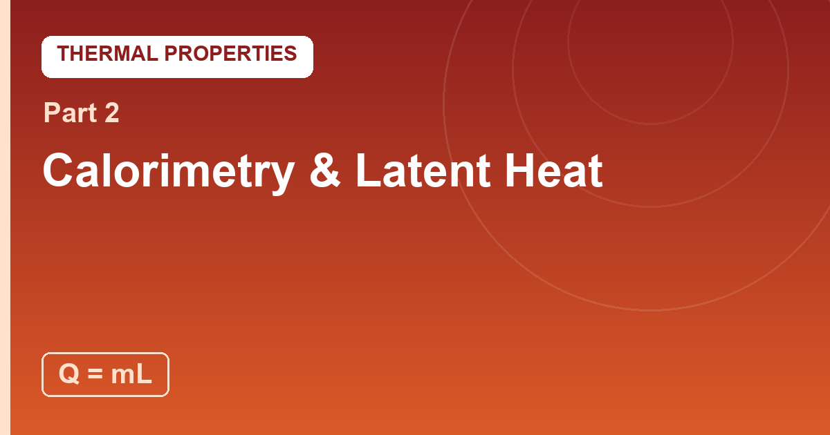 You are currently viewing Calorimetry and Latent Heat: The Hidden Bills of Phase Change