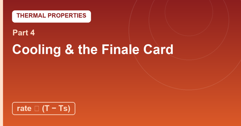 Newton’s Law of Cooling and the Finale Card