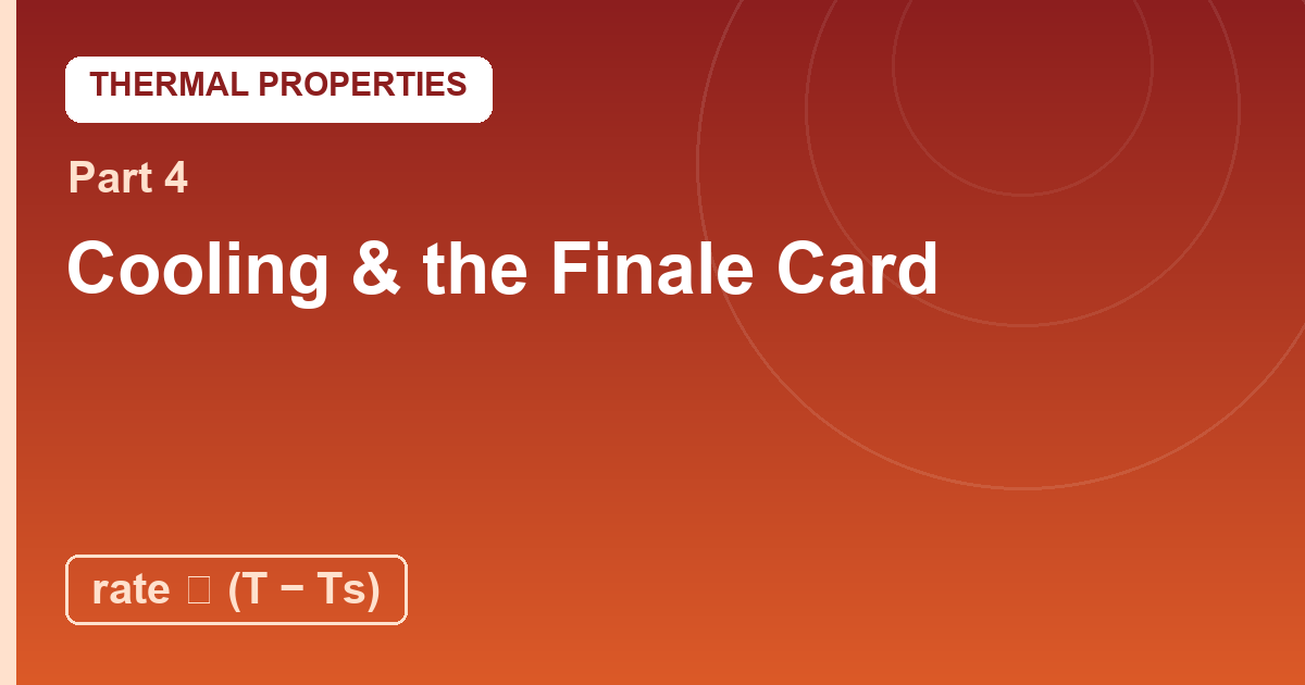 You are currently viewing Newton’s Law of Cooling and the Finale Card