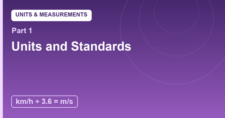 Units and Standards: Why Physics Speaks SI
