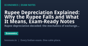 Rupee Depreciation Explained: Why the Rupee Falls and What It Means, Exam-Ready Notes