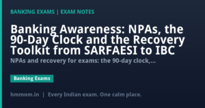 Banking Awareness: NPAs, the 90-Day Clock and the Recovery Toolkit from SARFAESI to IBC
