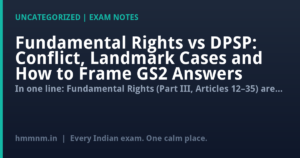 Fundamental Rights vs DPSP: Conflict, Landmark Cases and How to Frame GS2 Answers