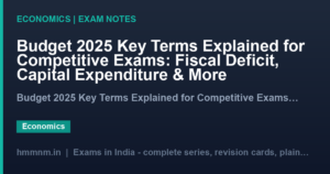 Budget 2025 Key Terms Explained for Competitive Exams: Fiscal Deficit, Capital Expenditure & More