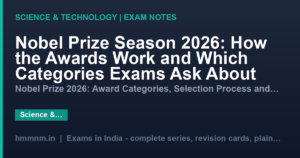 Nobel Prize Season 2026: How the Awards Work and Which Categories Exams Ask About