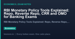 RBI Monetary Policy Tools Explained: Repo, Reverse Repo, CRR and OMO for Banking Exams