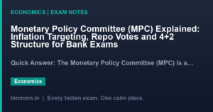 Monetary Policy Committee (MPC) Explained: Inflation Targeting, Repo Votes and 4+2 Structure for Bank Exams
